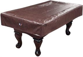 img 4 attached to High-Quality Leatherette Pool Table Cover - 7ft/8ft/9ft Sizes, Various Colors (Brown - 8ft)
