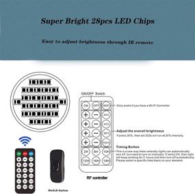 img 1 attached to 🐠 Lominie Aquarium Light: Remote Control Dimmable 30W Fish Light for Freshwater Fish Planted Tank (P30 Freshwater)