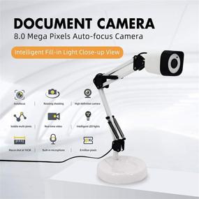 img 3 attached to 📷 Bochani Document Camera for Teachers: 8mp Auto-Focus with LED Supplemental Light – Perfect for Distance Education & Web Conferencing