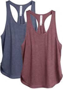 img 4 attached to Icyzone Workout Tank Tops Women Sports & Fitness in Team Sports