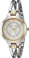 👗 стильно и утонченно: женские наручные часы anne klein ak/1441svtt с открытым браслетом двухтонного цвета логотип