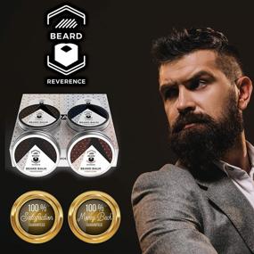 img 1 attached to Beard Balm Variety Pack of 4: Soften, Style, and Strengthen Beards and Mustaches with Vanilla, Sandalwood, Cedarwood, and Citrus Scents - Made with Tea Tree, Jojoba, & Argan Oils - 1oz Each - Scented Beard Butter