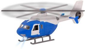 img 2 attached to Brown Toy Helicopter with Lights and Sound - Driven by Battat - Rescue Vehicles and Toys for Kids Ages 3 and Up - WH1072Z