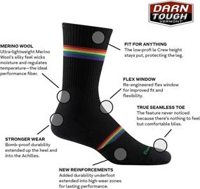 img 2 attached to 🧦 Men's Darn Tough Prism Crew Lightweight Sock with Cushion - Enhanced SEO