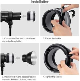 img 1 attached to 📷 Fomito Фотостудия Profoto Speedring Конвертер крепления Bowens Mount Адаптерное кольцо для моноблоков - Улучшение SEO