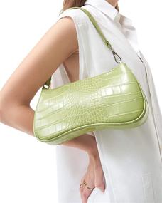 img 1 attached to 👜 JW PEI Crocodile Leather Shoulder Bags and Wallets for Women