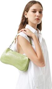 img 3 attached to 👜 JW PEI Crocodile Leather Shoulder Bags and Wallets for Women