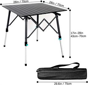 img 3 attached to STONCEL Portable Camping Aluminum Adjustable