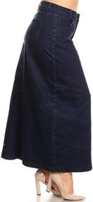img 3 attached to Stylish Womens Pencil Jeans Denim Skirt - Trendy Addition to Women's Clothing