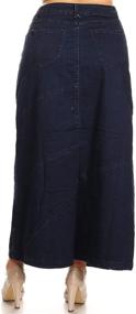 img 2 attached to Stylish Womens Pencil Jeans Denim Skirt - Trendy Addition to Women's Clothing