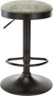 🪑 boraam copley adjustable metal swivel stool, light green - find the perfect height! логотип