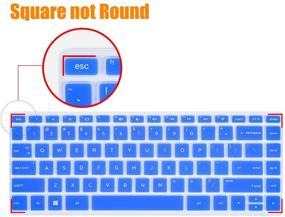 img 2 attached to 💻 HP 14" Laptop Keyboard Cover for 14m/14-ba 14-dq/dh 14-fq 14-ce/cd 14m-dy Series 14-dq0005dx/dq0004dx/dq0002dx/dq2038ms/dq2020nr 14-dk1013dx 14-fq0013dx 14m-ba011dx/ba013dx cd0003dx 14-ds0013dx, Blue