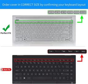 img 3 attached to 💻 HP 14" Laptop Keyboard Cover for 14m/14-ba 14-dq/dh 14-fq 14-ce/cd 14m-dy Series 14-dq0005dx/dq0004dx/dq0002dx/dq2038ms/dq2020nr 14-dk1013dx 14-fq0013dx 14m-ba011dx/ba013dx cd0003dx 14-ds0013dx, Blue