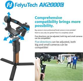 img 3 attached to 📷 FeiyuTech AK2000C Camera Gimbal Handheld Stabilizer | Compatible with Sony a9/a7/A6300/A6400, Canon EOS R/M50/80D, Panasonic GH4/GH5, Nikon Z7, FUJIFILM XT4/XT3 | 4.85 lb Payload