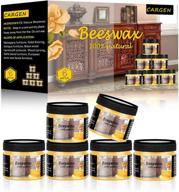 🐝 cargen beeswax furniture polish kit: protect and care for your wood furniture with seasoning wax, 6pcs beeswax polish, 3pcs sponge, and 1pcs polish glove logo