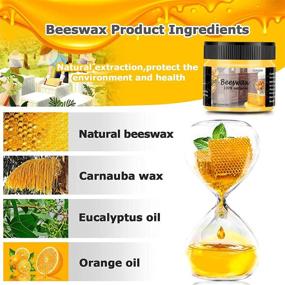 img 3 attached to 🐝 CARGEN Beeswax Furniture Polish Kit: Protect and Care for your Wood Furniture with Seasoning Wax, 6pcs Beeswax Polish, 3pcs Sponge, and 1pcs Polish Glove