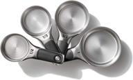 🔧 convenient and durable: oxo good grips stainless steel measuring cups with magnetic snaps - 4 piece set logo