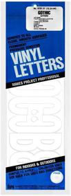 img 4 attached to Duro D3220-WHT Adhesive Vinyl Letters, 6-Inch White - Long-Lasting & High-Quality