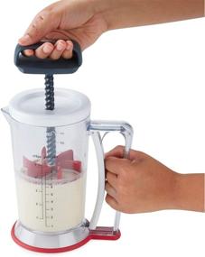 img 2 attached to 🍹 Zyliss Medium Size Smooth Blend Mixer and Dispenser in Clear, White, Grey, or Red