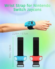 img 3 attached to 🎮 TALK WORKS Joycon Wrist Band Straps for Nintendo Switch - Perfect Accessories for Just Dance Games - Adjustable Right/Left Controller Joy Cons