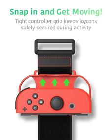 img 2 attached to 🎮 TALK WORKS Joycon Wrist Band Straps for Nintendo Switch - Perfect Accessories for Just Dance Games - Adjustable Right/Left Controller Joy Cons