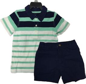 img 1 attached to Carters Striped Shirt Shorts Stripe Boys' Clothing