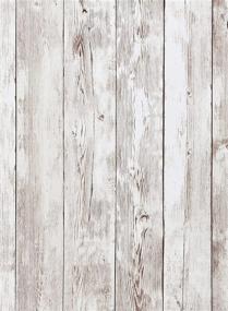 img 4 attached to 🔖 Heroad Wood Contact Paper - Realistic Decorative Wallpaper for Cabinets, Walls, Countertops - Self Adhesive Shiplap Boards - Removable Peel and Stick Wallpaper - 17.7"x78.7