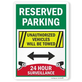 img 4 attached to SmartSign Reserved Parking Surveillance Unauthorized