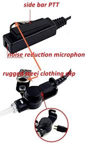 img 2 attached to 🎧 Motorola XIR P6600 XIR P6620 XPR3000 XPR3300 XPR3300e XPR3500 XPR3500e 2 Wire Covert Acoustic Tube Earpiece Headset Mic with Noise Reduction for Two-Way Radios