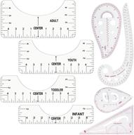 👕 crafting perfection: 4-piece t-shirt alignment ruler & sewing tool set for guiding t-shirt designs and dressmaking logo