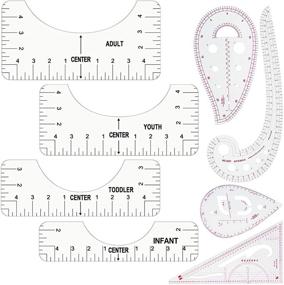 img 4 attached to 👕 Crafting Perfection: 4-Piece T-Shirt Alignment Ruler & Sewing Tool Set for Guiding T-Shirt Designs and Dressmaking