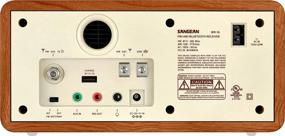 img 3 attached to 📻 Sangean WR-16 Bluetooth Wooden Cabinet Radio with AM/FM, USB Phone Charging - Walnut