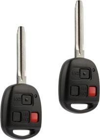 img 2 attached to 🔑 2010-2014 Toyota FJ Cruiser Keyless Entry Remote Key Fob (HYQ12BBT G-Chip), Set of 2