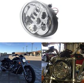 img 3 attached to Chrome Protector Headlight Harley Davidson