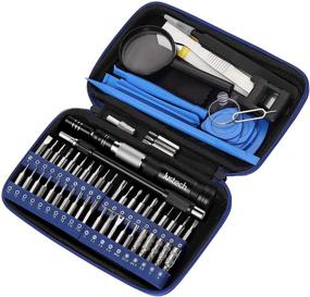img 4 attached to 🔧 Justech 58 in 1 Precision Screwdriver Set Magnetic Driver Kit with Muti 40 Bits, Professional Portable Repair Tool Kit with Portable Bag for iPhone iPad PC MacBook Xbox - Improved SEO