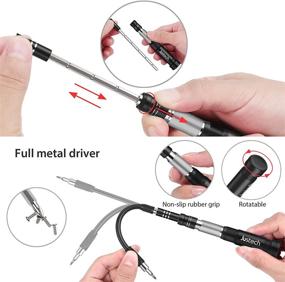 img 1 attached to 🔧 Justech 58 in 1 Precision Screwdriver Set Magnetic Driver Kit with Muti 40 Bits, Professional Portable Repair Tool Kit with Portable Bag for iPhone iPad PC MacBook Xbox - Improved SEO