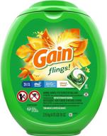 🌴 gain flings! liquid laundry detergent pods, island fresh, 96 count logo