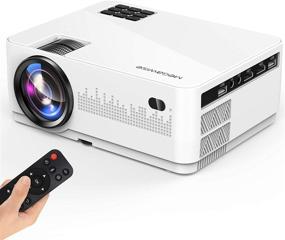 img 4 attached to MegaWise 1080P Video Projector – Enhancing 6000Lux Brightness and 200'' Display with Built-in 5W Speakers – 2xHDMI/2xUSB Ports – Compatible with TV Stick, Video Games, Smart Phone – HDMI, USB, VGA, AUX, AV Compatible