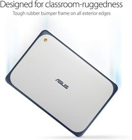 img 1 attached to 💻 ASUS Chromebook Laptop 11.6-Inch - Ruggedized, Spill Resistant Design, 180 Degree-Hinge, Intel N3060 Celeron, 4GB DDR3, 32GB eMMC, Chrome OS, C202SA-YS04 Dark Blue