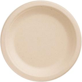 img 4 attached to 🌿 125 Count HARVEST PACK 7-inch Round Compostable Paper Plates | Eco-Friendly Plant Fiber Disposable Plates