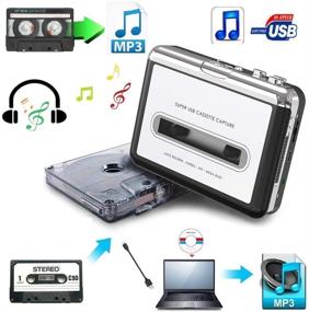 img 3 attached to Конвертер кассетного плеера в USB: Запись лент плеера Walkman 🎧 в формат MP3, совместим с Mac, ПК и персональными устройствами.