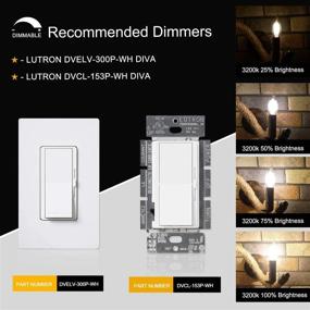 img 1 attached to 🔆 Dazzlingly Dimmable: CRLight Candelabra - Bright Equivalent Degrees Solution