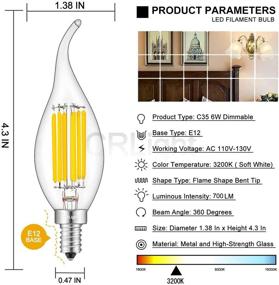 img 2 attached to 🔆 Dazzlingly Dimmable: CRLight Candelabra - Bright Equivalent Degrees Solution