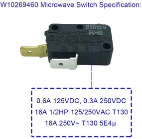 img 2 attached to LONYE SZM-V16-FC-63 W10269460 Microwave Door Switch Replacement 🔧 for Whirlpool Maytag Amana Microwave - Reliable Pack of 2