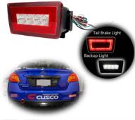 gtinthebox 3-in-1 led rear bumper fog light kit stop brake backup reverse running tail lights for 2011-up subaru impreza wrx/sti xv crosstrek(red lens) logo