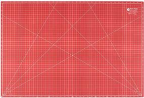 img 3 attached to 🔴 Lori Holt 24x36 Cutting Mat Riley Red/Cottage – Durable and Versatile Crafting Essential