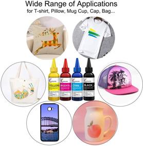 img 1 attached to LuckyInk Sublimation Ink Refill Kit for Epson Ecotank ET2720 ET2760 ET4700, WorkForce WF7710 WF7720 WF7210 WF3640 WF3620 🖨️ WF7110, Expression Home C88 C88+ Printer | Heat Press Transfer on Cloth, Pillow Case, Cap, Bag | Sublimation Printer Compatible