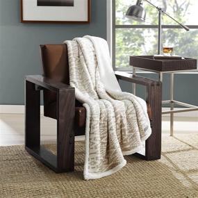 img 3 attached to Eddie Bauer Ultra-Plush Collection Throw Blanket: Reversible Sherpa Fleece Cover, 🔸 Soft & Cozy, Perfect for Bed or Couch - San Juan Oyster