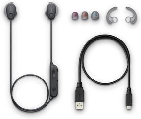 img 1 attached to Sony SP600N Wireless Noise Cancelling Sports Earbuds, Black (WI-SP600N/B)