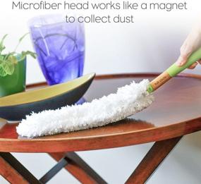 img 3 attached to 🧼 FC14603W Dust Whisperer Washable Microfiber Duster with Replaceable Head - White